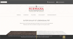 Desktop Screenshot of nirwana-matratzen.de